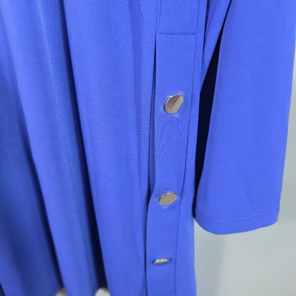 Susan Graver Royal Blue Everyday Knit Cardigan Sweater Women's Size Small - Picture 10 of 12